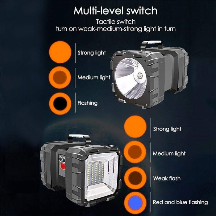 Portable Super Bright LED Searchlight Handheld Spotlight Flashlight Rechargeable