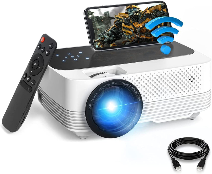 Projector 6500 Lumens 1080P 3D LED Mini WiFi Video Home Theater Cinema Projector