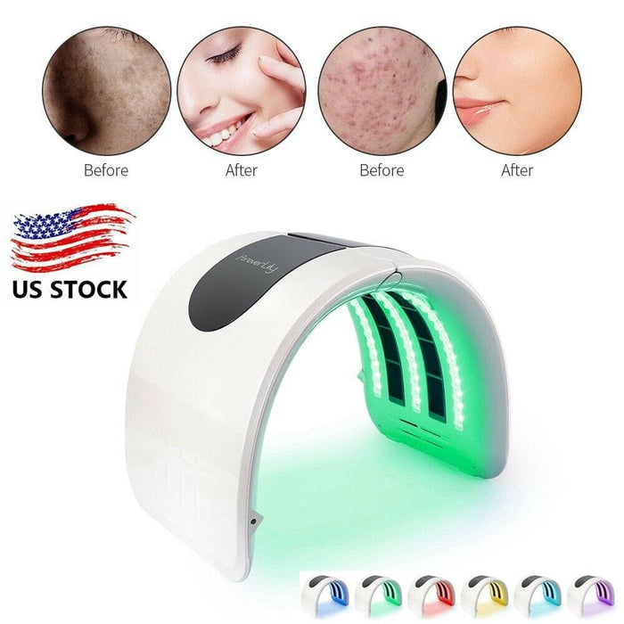 2 in 1 LED Light Photon Therapy 7 Colors PDT Machine Face Body Skin Rejuvenation