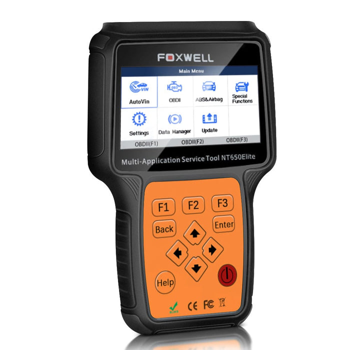 Foxwell NT650 Elite Automotive OBD2 Scanner Diagnostic ABS,DPF Injector TPMS EPB