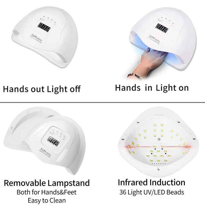 LED UV Nail Dryer Lamp Salon Manicure