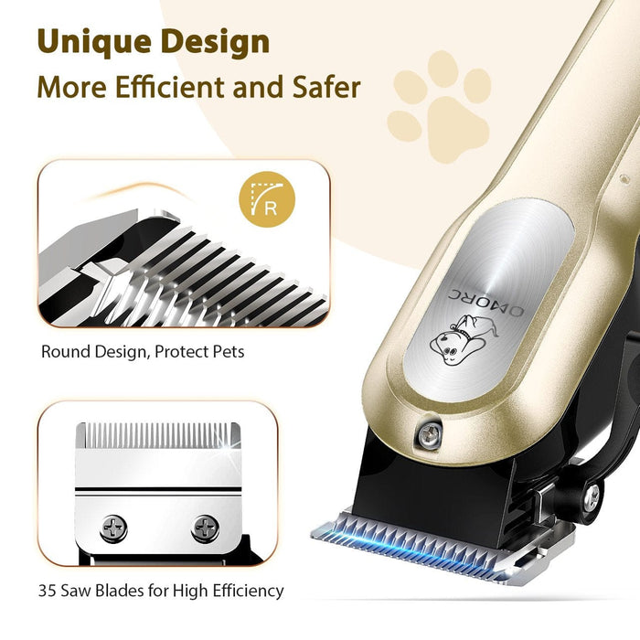 Electric Pet Hair Dog Cat Shaver Grooming Kit Trimmer Fur Clippers Comb Scissors