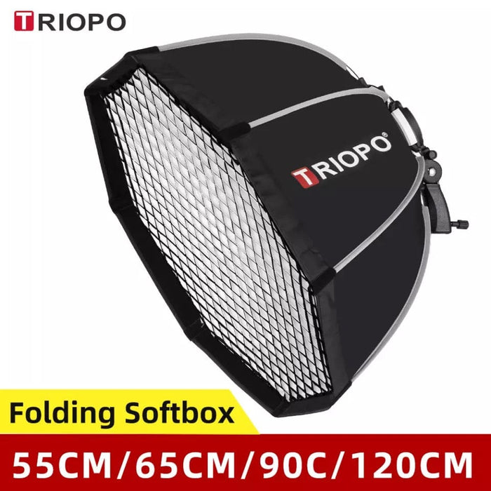 TRIOPO 65cm Octagon Softbox Handheld Foldable Softbox for Speedlite Flash Light