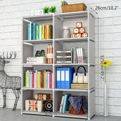 8 Cube Bookshelf Rack Bookcase Storage Shelving Stand Display Book Shelves