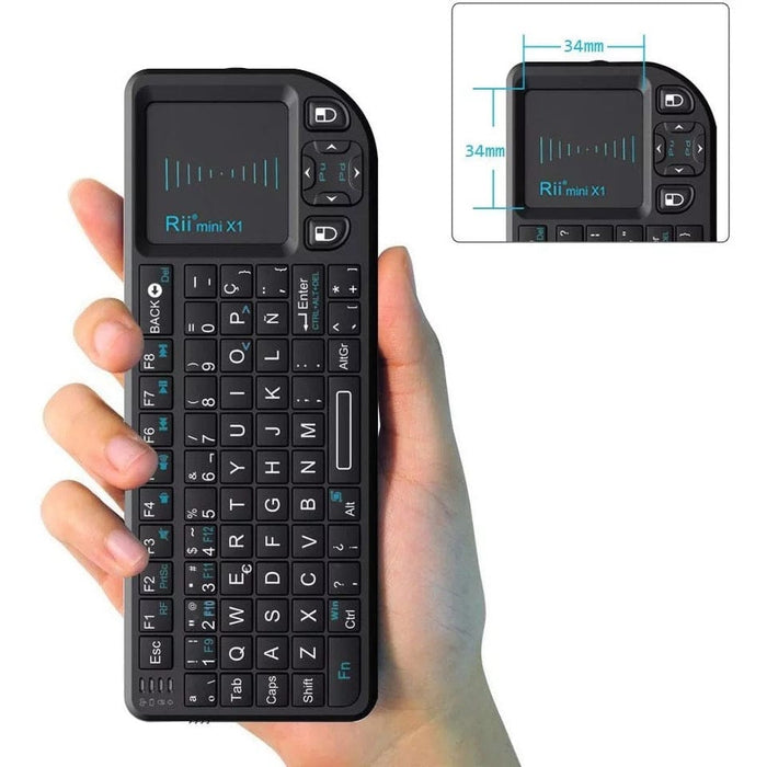 Rii X1 2.4Ghz Mini Wireless Keyboard touchpad-PC smart TV Rasberry