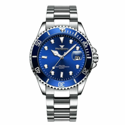 Waterproof Men Watch Classic Stainless Steel Quartz Business Luminous Wristwatch
