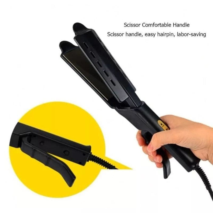 Hair Straightener Four-gear Steam Ceramic Tourmaline Ionic Flat Salon Glider