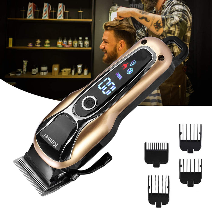 Kemei Cordless Electric Hair Clipper Trimmer Cutting Machine Beard Haircut Kit