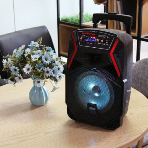 8" 1000W Portable Stereos FM Bluetooth Party Speaker Bass Subwoofer PA System