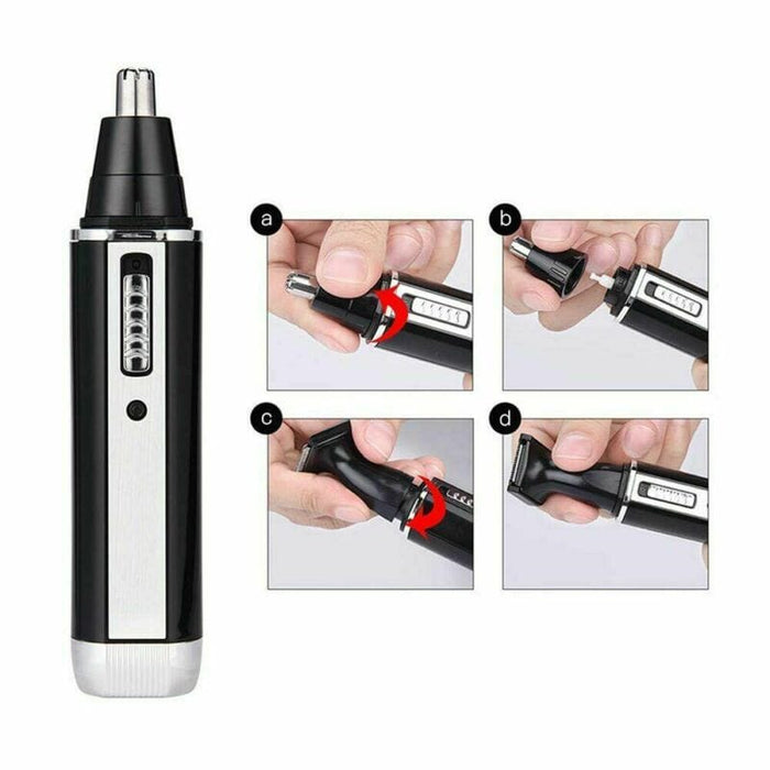 Ear Nose Shaver Beard Face Eyebrow Hair Rechargeable 4In1 Electric Trimmer