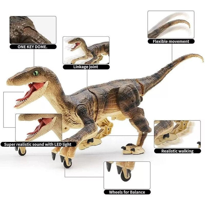 RC Realistic Raptor Velociraptor Remote Control Dinosaur Jurassic Dinosaur Toy