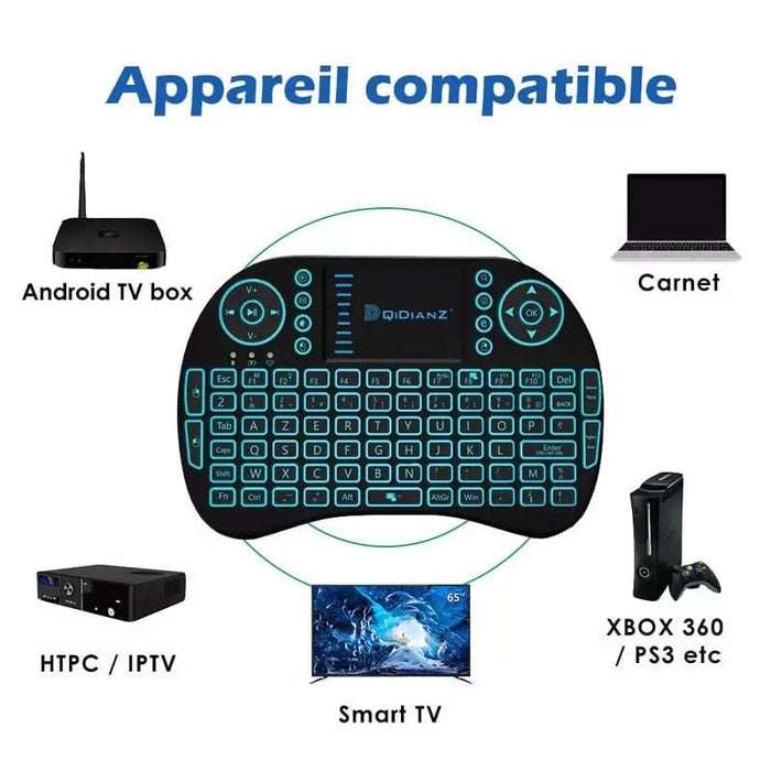 Mini i8 Wireless 2.4Ghz Keyboard Touchpad Air Mouse for Smart TV BOX Pad