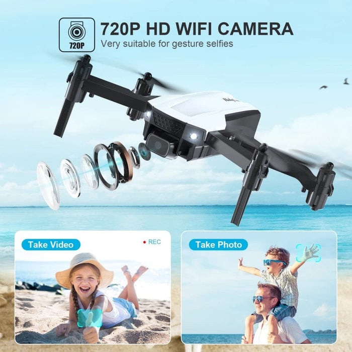 Holyton HT25 2.4GHz Mini RC Drone Foldable 720P HD Camera Quadcopter