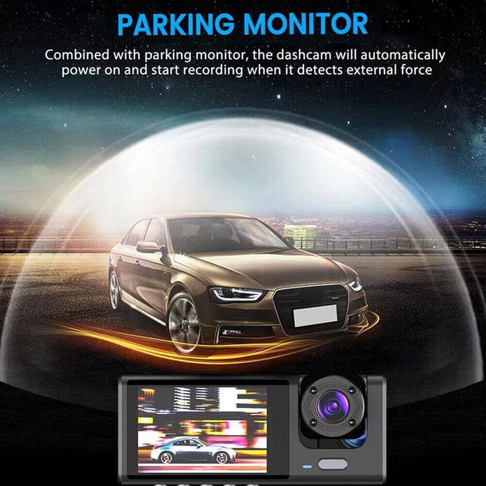 Dual Lens Car DVR Dash Cam Video Recorder G-Sensor 1080P Front&Inside Camera