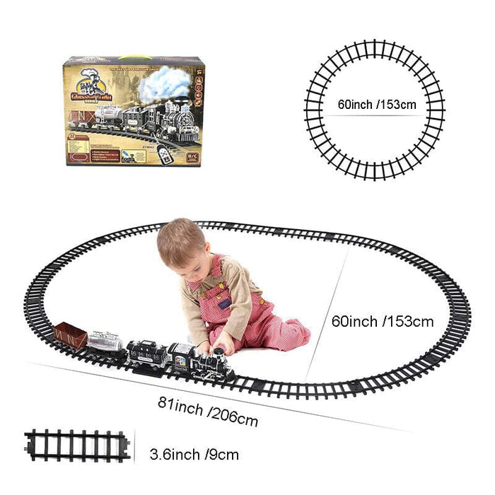 3 Speed Remote Control RC Train Set with Smoke, Sound and Light
