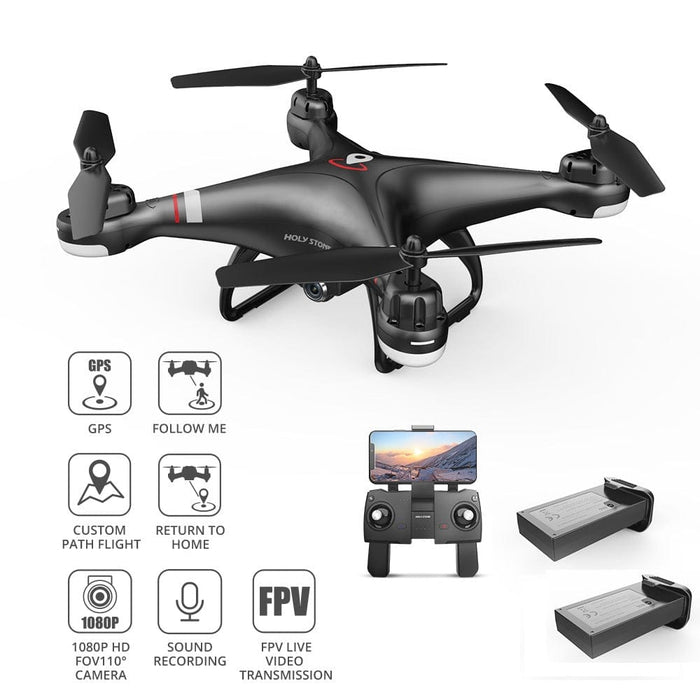 Holy Stone HS110G FPV Drones with 1080P HD Video Camera Quadcopter GPS Follow Me