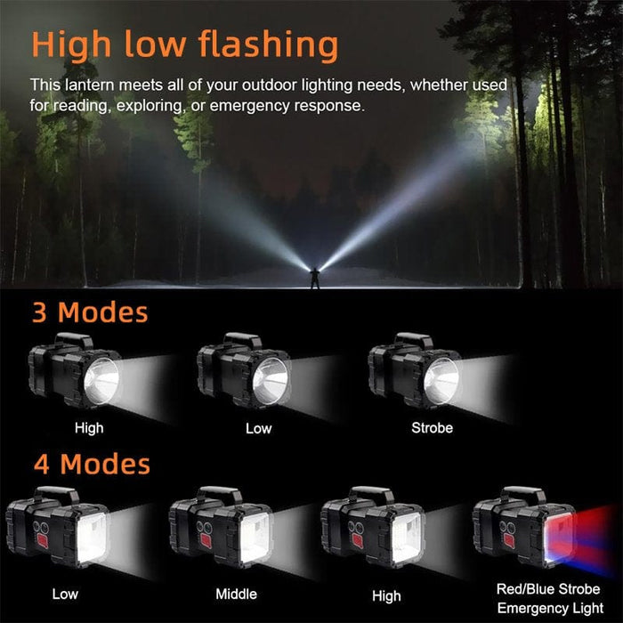 Portable Super Bright LED Searchlight Handheld Spotlight Flashlight Rechargeable