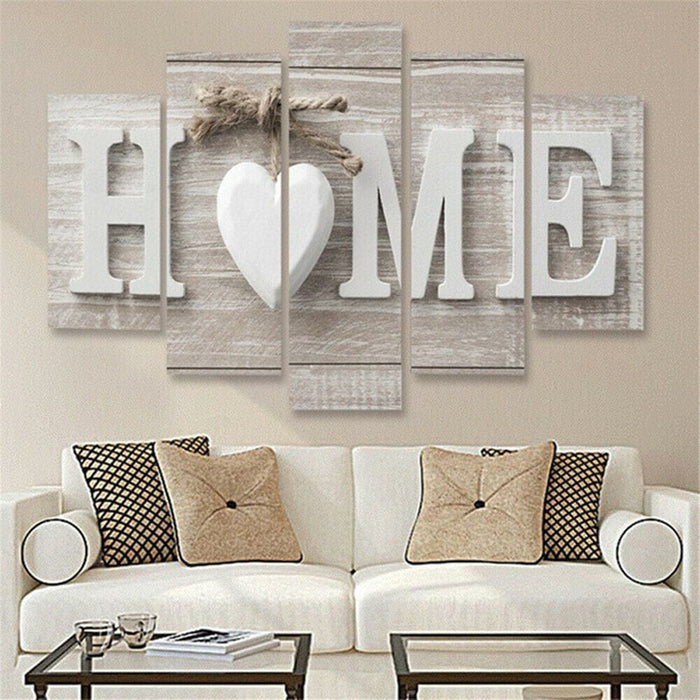 5Pcs HOME Canvas Print Painting Unframed Wall Poster Living Room Home Decor