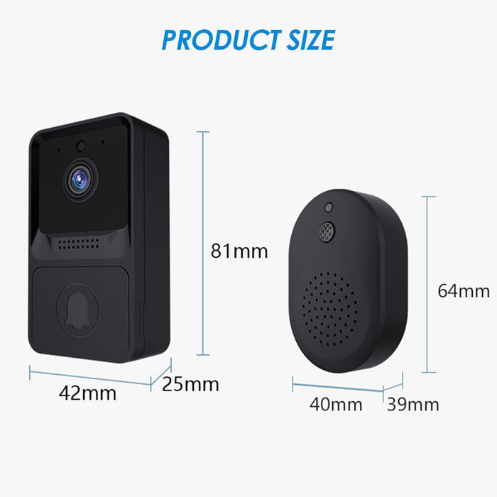 Smart WiFi Video Doorbell Wireless Phone Door Ring Intercom Security Camera Bell