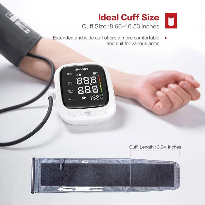 Sinocare Automatic High Blood Pressure Monitor Heart Rate