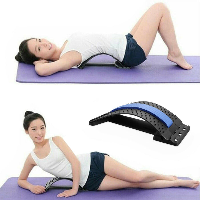 Magic Back Stretcher Lower Lumbar Pain Acupuncture Posture Relief Massager