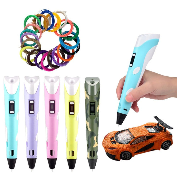 3D Pen Super Printing Kit for Kids + 8 Colors Filament