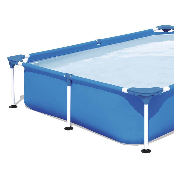 Bestway Steel Pro 7.25 x 4.9 Ft Rectangular Above Ground Kids Swimming Pool