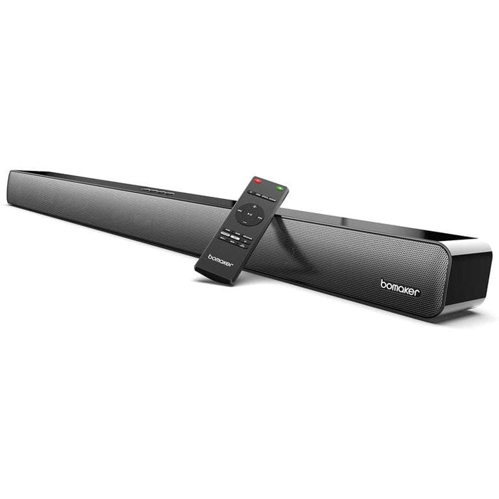 BOMAKER Bluetooth 5.0 3D Sound Bar TV Home Theater Subwoofer Soundbar CEC Remote