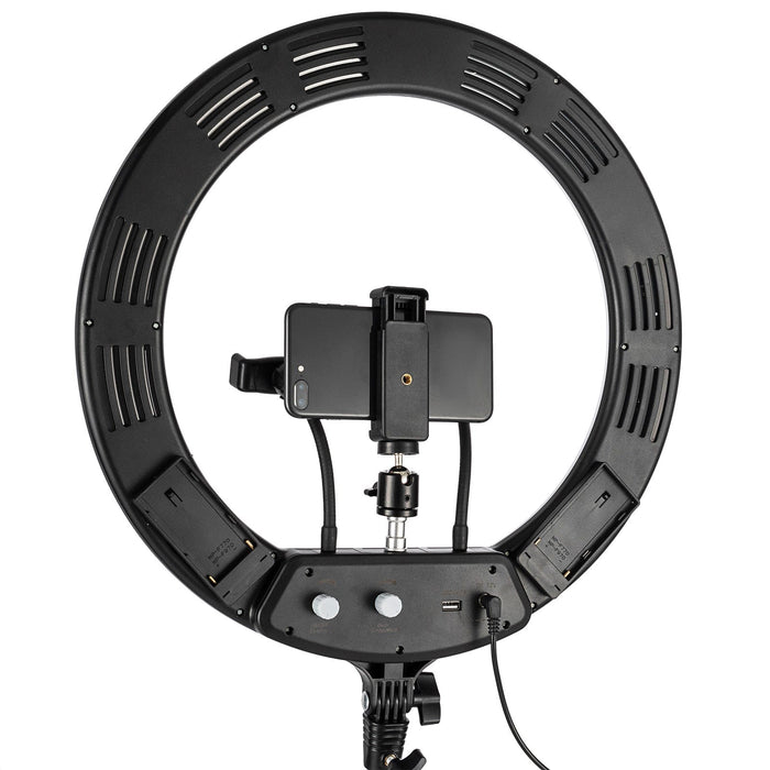 18" LED Selfie Ring Light with Tripod Phone Holder Stand For Makeup Live Stream