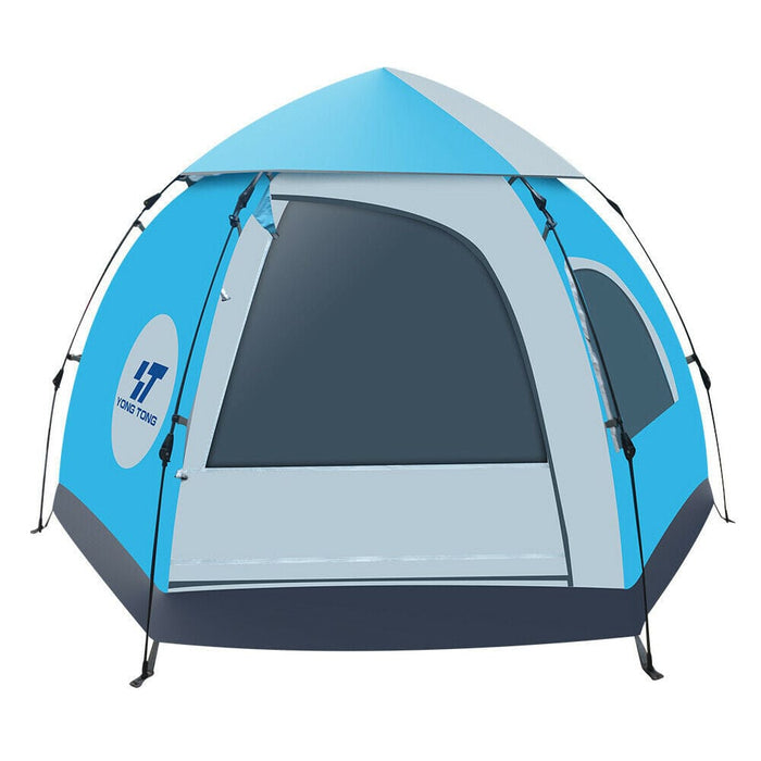 Automatic Pop Up Outdoor Hiking Camping Tent Waterproof UV Protection 4-6 Person