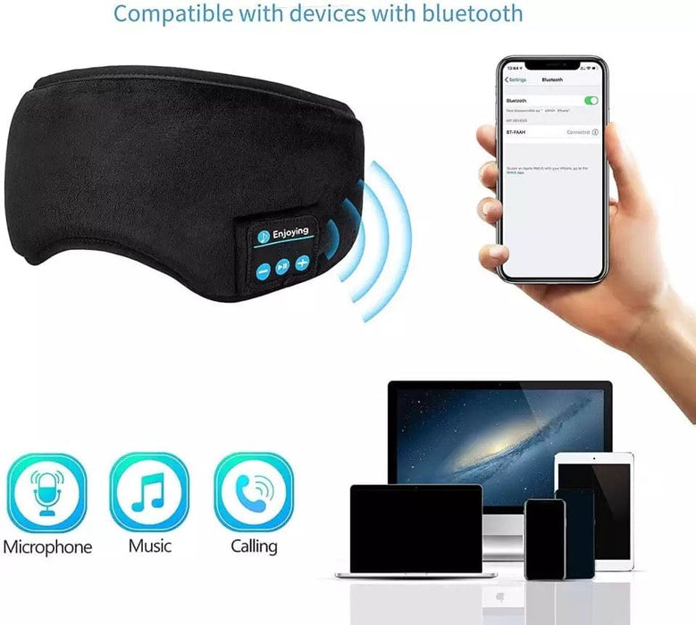 Wireless Bluetooth 5.0 Stereo Eye Mask Headphones Earphone Sleep Music Mask