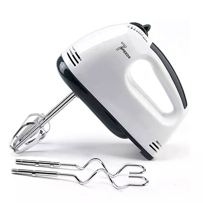Stainless Steel 7-Speed Electric Hand Mixer Egg Whisk Kitchen Blender Cooking