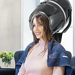 Professional 1000W Stand Up Hair Bonnet Dryer w/ Timer Adjustable Height Salon