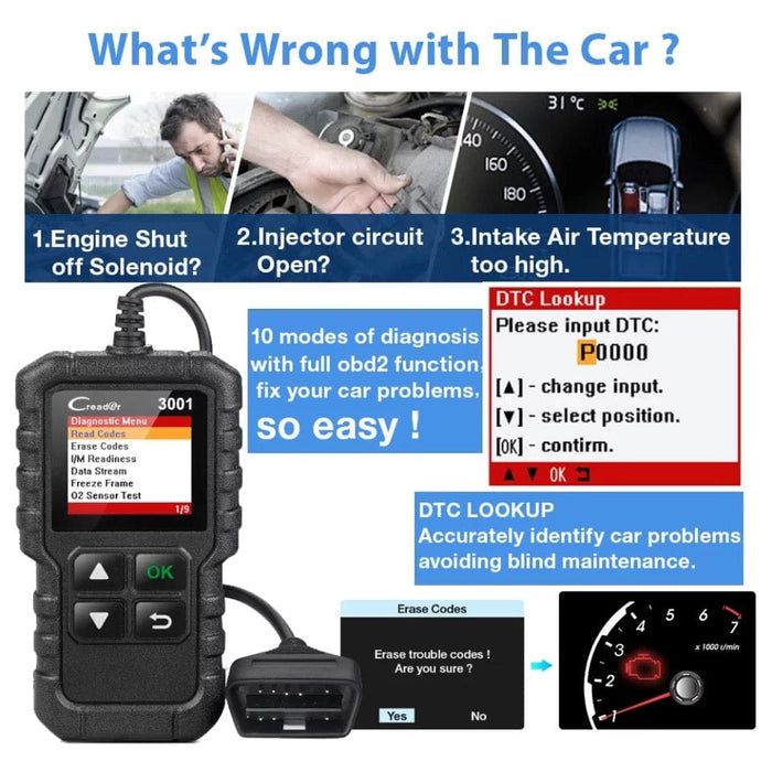 LAUNCH Auto OBD Code Reader Car Diagnostic Tool