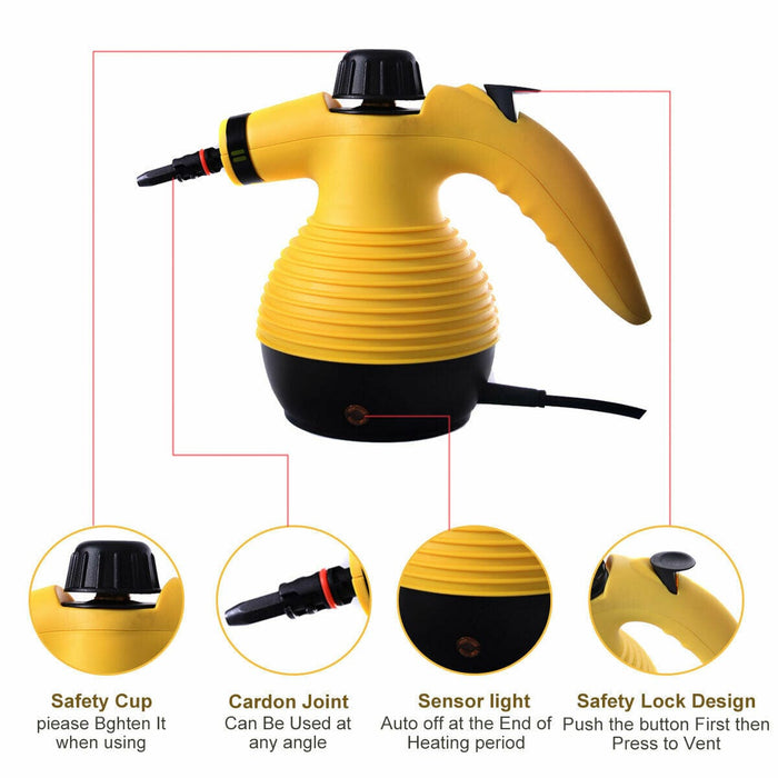 1050W Multi Steam Cleaner Handheld Steamer for Household and Car