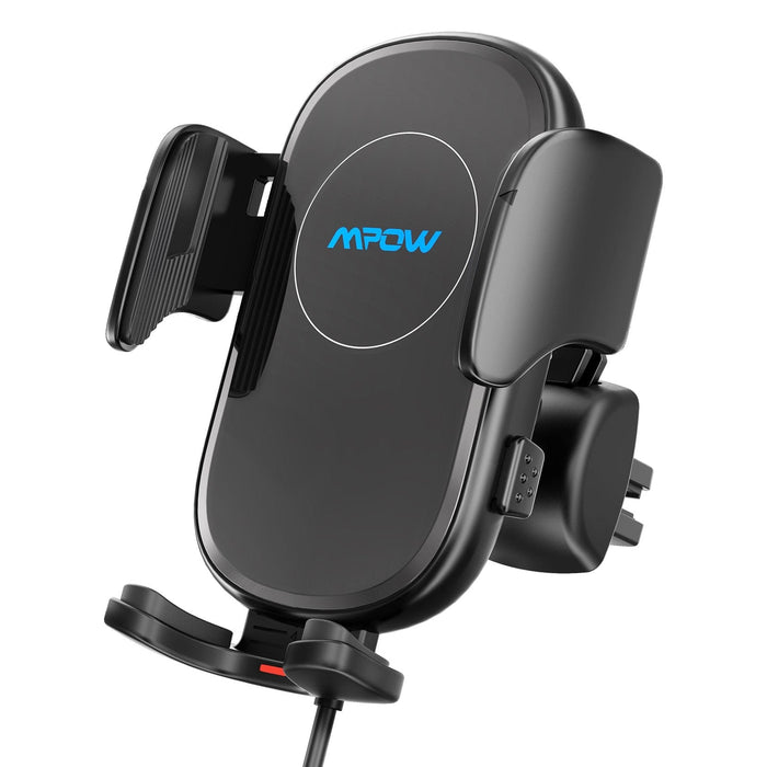 Qi Auto Wireless Car Charger Fast Charging Mount Clamping Air Vent Phone Holder