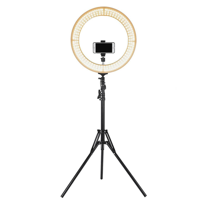 18" LED Selfie Ring Light with Tripod Phone Holder Stand For Makeup Live Stream