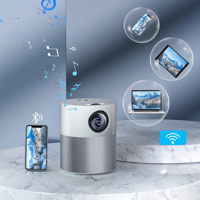 4K 1080P WiFi Bluetooth Mini LED Home Theater Projector Cinema &sound box Speaker
