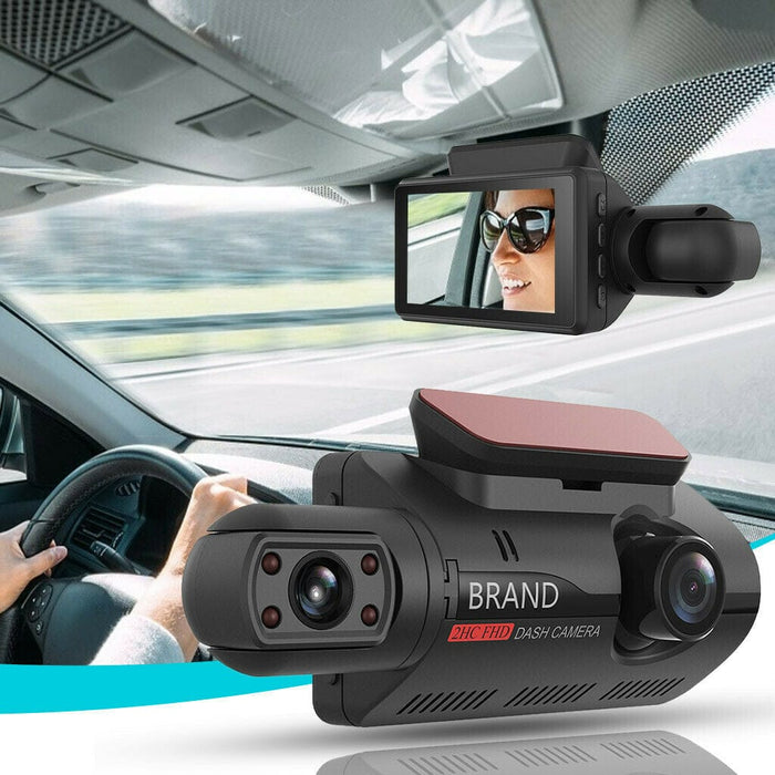 Dual Lens Car DVR Dash Cam Video Recorder 1080P