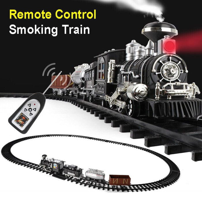 3 Speed Remote Control RC Train Set with Smoke, Sound and Light