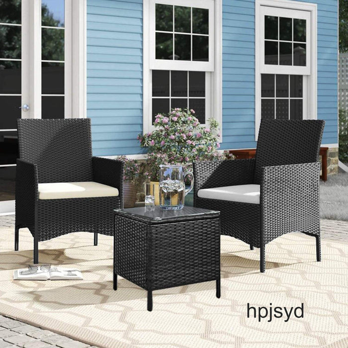 CAYNEL 3 Pieces Rattan Patio Chairs Set