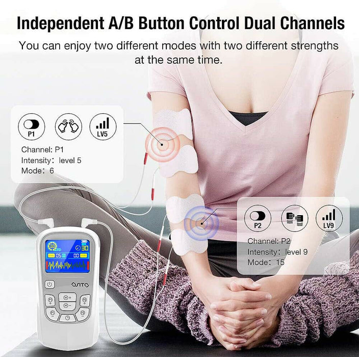 OSITO Tens Unit Electronic Pulse Massager, Muscle Stimulator Therapy Pain Relief