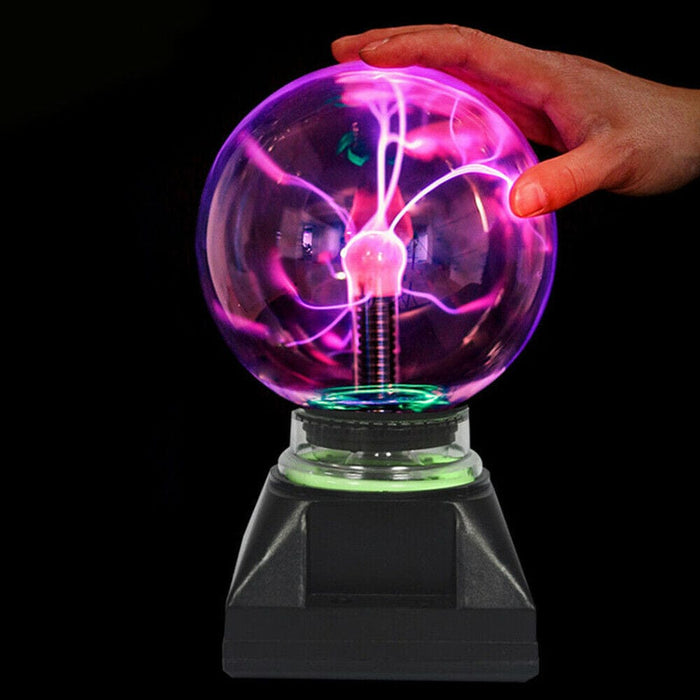 4" Magic Plasma Ball Lightning Crystal Globe Touch Motion