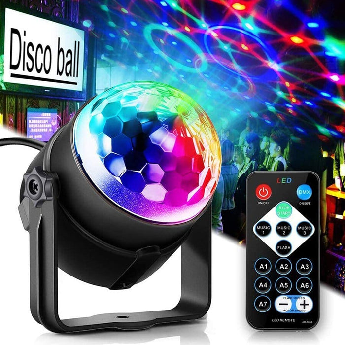 2pcs LED Party Stage Lighting RGB Dj Strobe Light Projector  Disco Ball Lamp