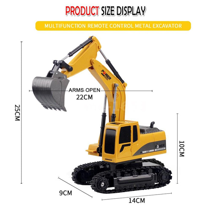 1/24 RC Excavator Car Construction Tractor Metal Shovel