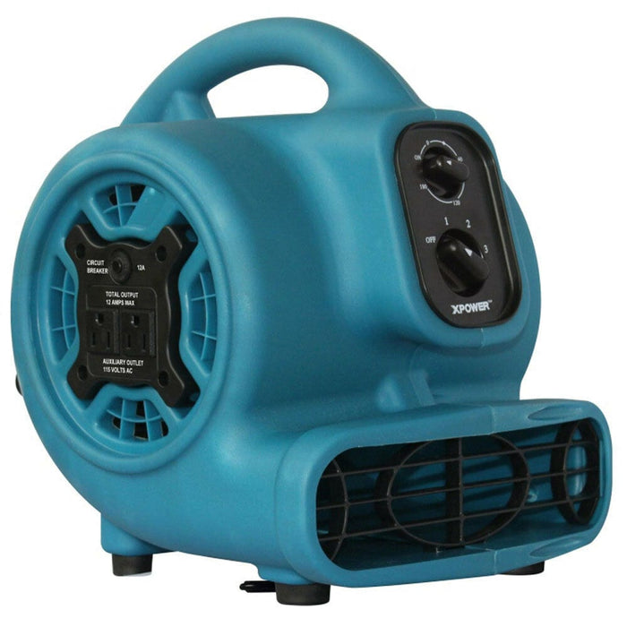 XPOWER P-230AT Air Mover Fan with Built-in Power Outlets