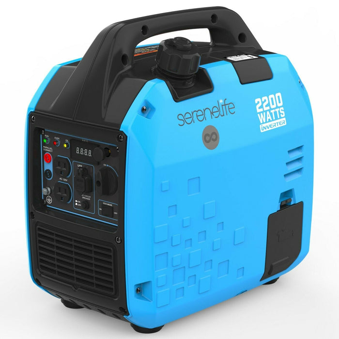 SereneLife 2200-Watt Portable Inverter Gas Generator - Quiet CARB Compliant