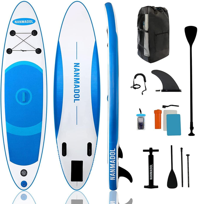 Surfboard Standing Inflatable Paddle Board Surfing w/Removable Fins Beginner SUP