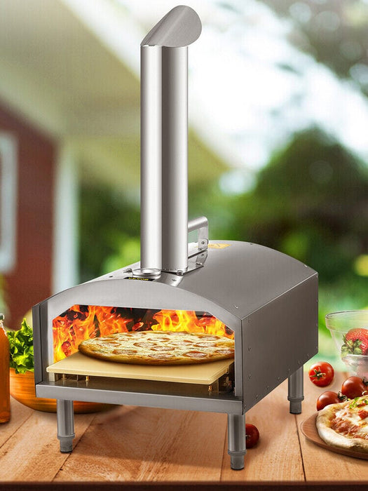 VEVOR Wood Fired Oven Portable Pizza Oven 12" Pizza Oven Outdoor w/ Fast Heating
