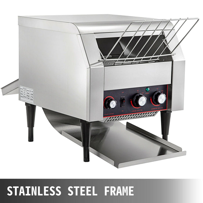 2.6KW Commercial Conveyor Toaster 450pcs/H Stainless Steel Restaurant Equipment